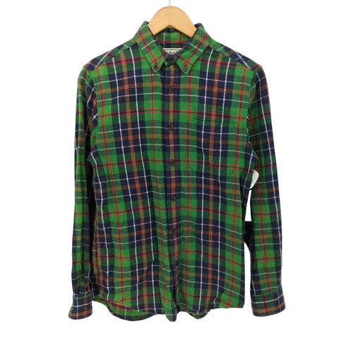 エルエルビーン L.L.Bean タータンチェック フランネル ボタンダウン L/S シャツ メンズ import:S