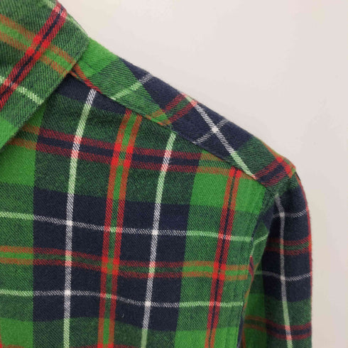 エルエルビーン L.L.Bean タータンチェック フランネル ボタンダウン L/S シャツ メンズ import:S