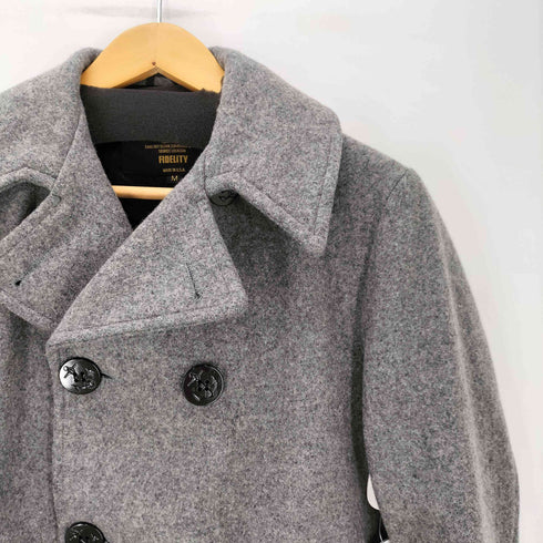 フィデリティー FIDELITY USA製 ウール ナイロン Pコート イカリボタン メンズ import:M