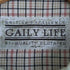 GAILY LIFE ロゴ刺繍 裏地チェック スイングトップジャケット メンズ JPN:L