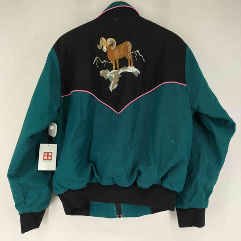 バック刺繍ジップアップブルゾン メンズ