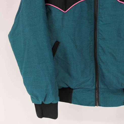 バック刺繍ジップアップブルゾン メンズ