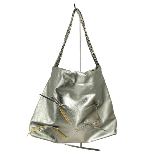 フロントリボンショルダーバッグ レディース