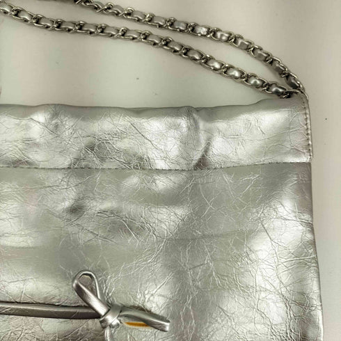 フロントリボンショルダーバッグ レディース