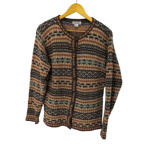 Gallagher 90s ノルディック柄 ウール100 カーディガン メンズ JPN:M