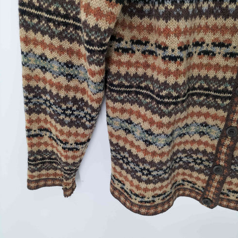 Gallagher 90s ノルディック柄 ウール100 カーディガン メンズ JPN:M