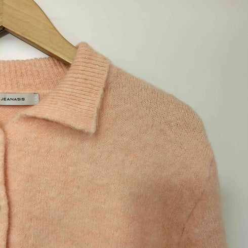 ジーナシス JEANASIS 24AW アルパカポロカラーショートカーディガン レディース FREE