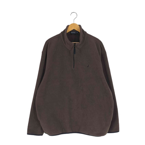 ノーティカ NAUTICA 00s ロゴ刺繍 フリースプルオーバー メンズ import:XL