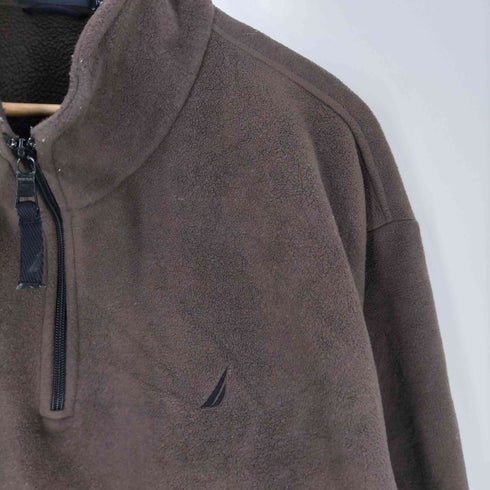 ノーティカ NAUTICA 00s ロゴ刺繍 フリースプルオーバー メンズ import:XL