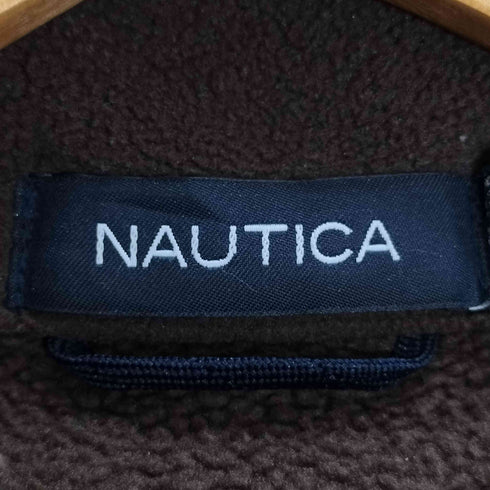 ノーティカ NAUTICA 00s ロゴ刺繍 フリースプルオーバー メンズ import:XL