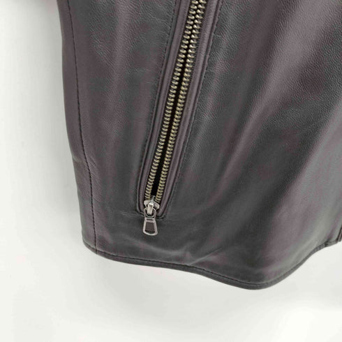 ジーステージ G-Stage シングルレザーライダースジャケット メンズ EUR:44