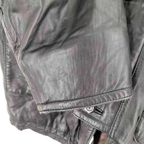 シープスキン 中綿 レザーハーフコート メンズ JPN:L