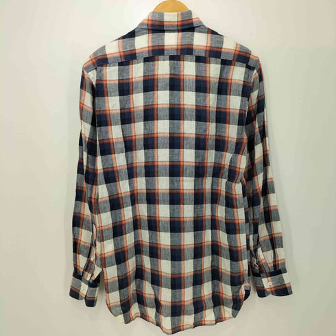 ビームスエフ BEAMS F L/S リネン チェックシャツ SLIM FIT メンズ JPN:M