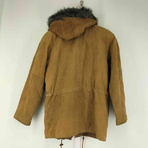 made in italy 牛革 着脱フード レザー ファイヤーマンジャケット メンズ