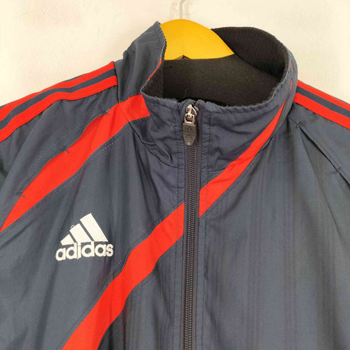 アディダス adidas ロゴ刺繍 ウィンドブレーカー ドローコード付き メンズ 0