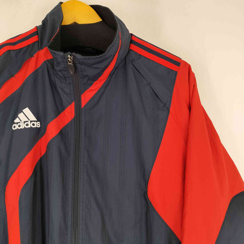 アディダス adidas ロゴ刺繍 ウィンドブレーカー ドローコード付き メンズ 0