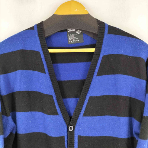 ピーピーエフエム PPFM 00S ボーダー カーディガン グランジ メンズ JPN:L