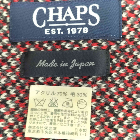 チャップス CHAPS アーガイル アクリルマフラー メンズ