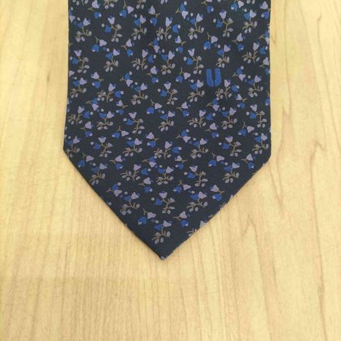 シルク100 小花柄ネクタイ メンズ