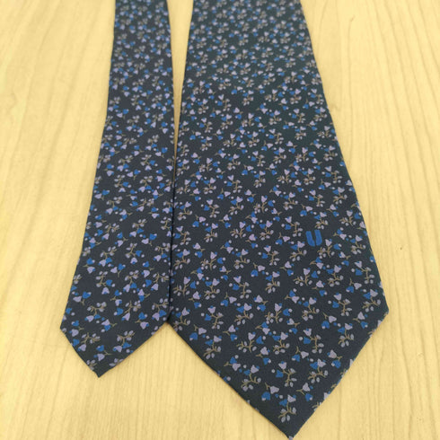 シルク100 小花柄ネクタイ メンズ