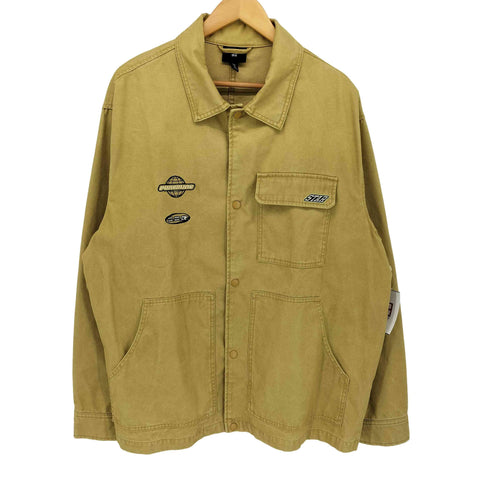 エイチアンドエム H&M モチーフデザイン ツイルジャケット スナップボタン カバーオール メンズ import:L