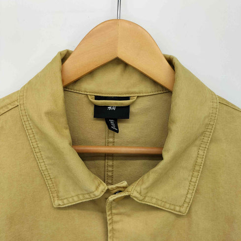 エイチアンドエム H&M モチーフデザイン ツイルジャケット スナップボタン カバーオール メンズ import:L
