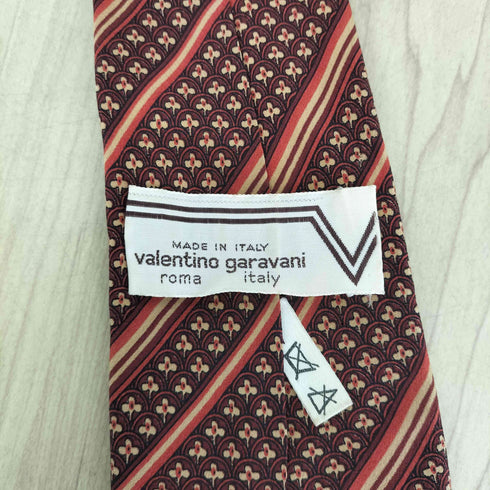 ヴァレンティノガラヴァーニ VALENTINO GARAVANI 花柄ストライプネクタイ メンズ