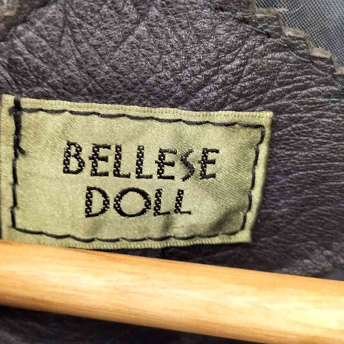 BELLESE DOLL 裏地キルティング カウレザー カーコート メンズ JPN:L