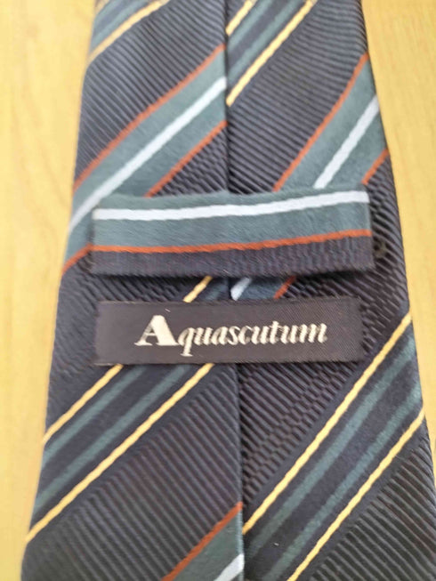 アクアスキュータム AQUASCUTUM ストライプネクタイ メンズ