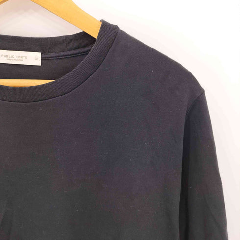 パブリックトウキョウ PUBLIC TOKYO 極 ココロンTEE REGULAR FIT リラックスフィット 長袖Tシャツ メンズ JPN:2