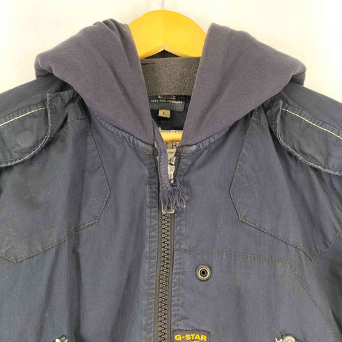 ジースターロー G-STAR RAW ミリタリードッキングジップアップパーカー メンズ import:L