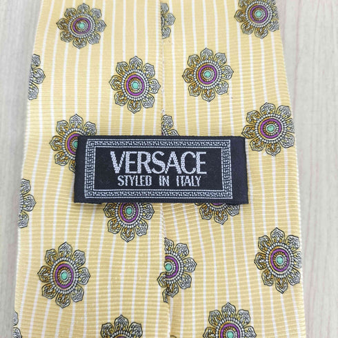 ヴェルサーチ VERSACE 花柄ネクタイ メンズ