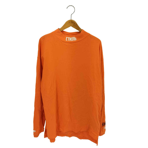 ヘロンプレストン HERON PRESTON Mock Neck L/S Tee ロゴ刺繍 モックネック 長袖Tシャツ メンズ import:M