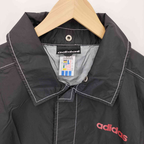 アディダス adidas 80s 万国旗タグ ステッチデザイン 両面プリント コーチジャケット メンズ L
