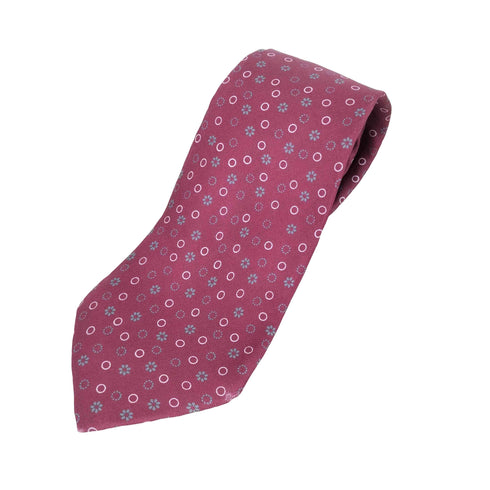 イヴサンローラン Yves Saint Laurent シルク100 花柄ネクタイ メンズ