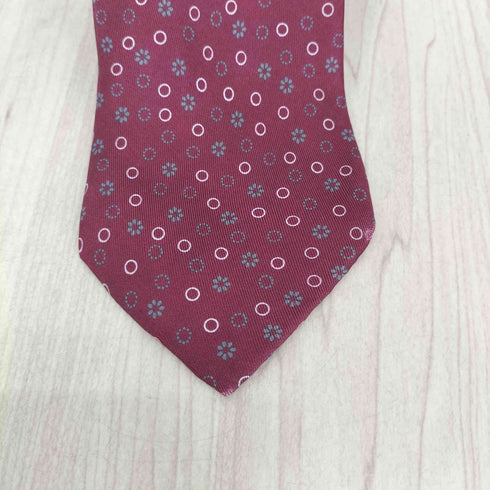 イヴサンローラン Yves Saint Laurent シルク100 花柄ネクタイ メンズ