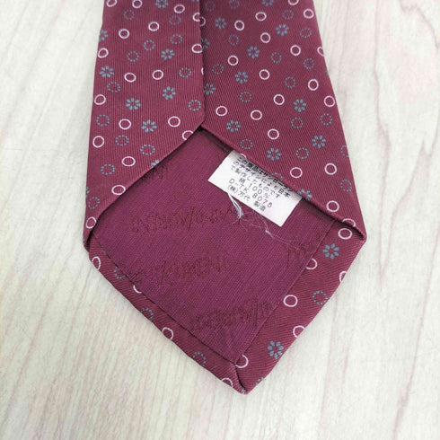 イヴサンローラン Yves Saint Laurent シルク100 花柄ネクタイ メンズ