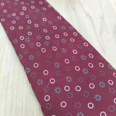 イヴサンローラン Yves Saint Laurent シルク100 花柄ネクタイ メンズ