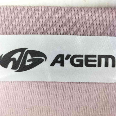 エージェム Agem フロントエンボス加工 S/S Tシャツ メンズ