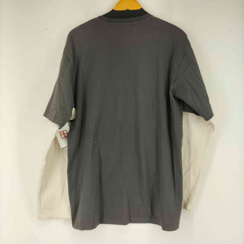 エージェムナイン AGEM/9 フロントプリントレイヤード L/S Tシャツ メンズ