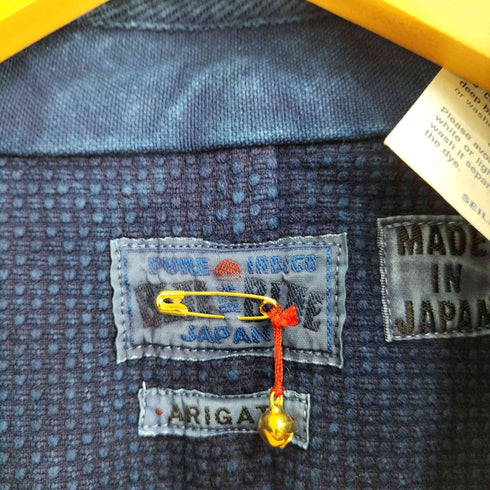 ブルーブルー BLUE BLUE ARIGATO PURE INDIGO 藍染め ジャケット メンズ JPN:L