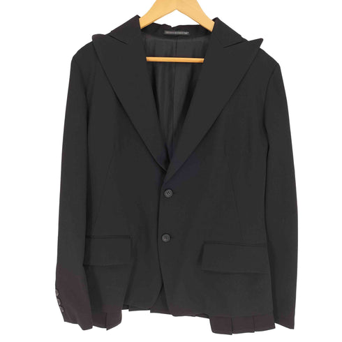 ヨウジヤマモト Yohji Yamamoto COLLECTIONS 25SS GABARDINE PLEATS DETAIL JACKET ギャバジン プリーツ ディテール ジャケット メンズ JPN:2