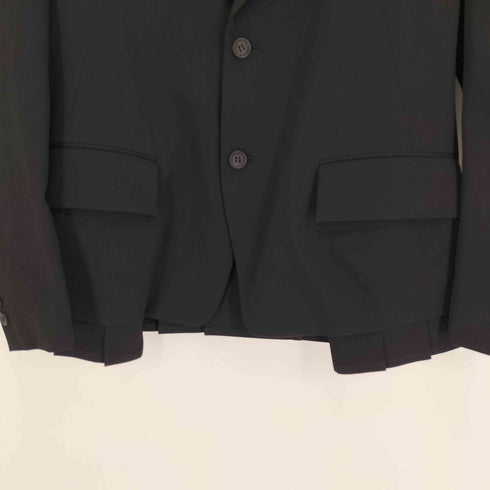 ヨウジヤマモト Yohji Yamamoto COLLECTIONS 25SS GABARDINE PLEATS DETAIL JACKET ギャバジン プリーツ ディテール ジャケット メンズ JPN:2