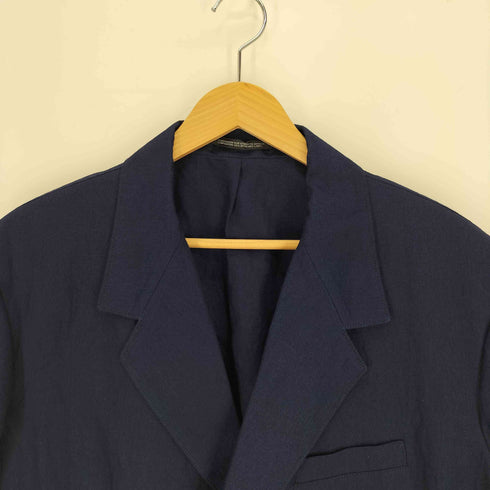 ヨウジヤマモトプールオム Yohji Yamamoto POUR HOMME 25SS INDIGO DYEING COTTON LINEN 3BUTTONS JAKCET インディゴ染 コットン リネン 3ボタン ジャケット メンズ JPN:2