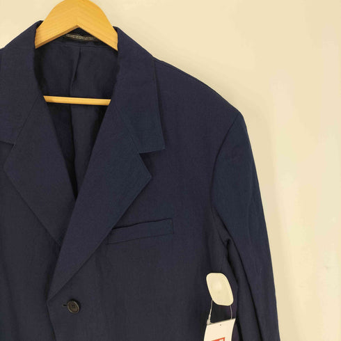 ヨウジヤマモトプールオム Yohji Yamamoto POUR HOMME 25SS INDIGO DYEING COTTON LINEN 3BUTTONS JAKCET インディゴ染 コットン リネン 3ボタン ジャケット メンズ JPN:2