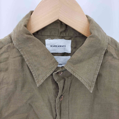 マーカウェア markaware W COLLAR SHIRT ダブルカラー ヘンプ 長袖シャツ メンズ 1