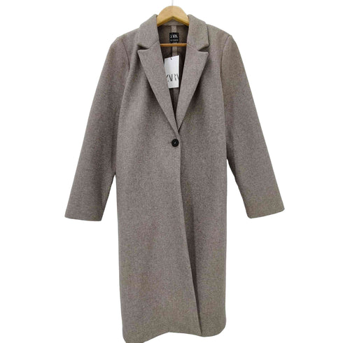 ザラ ZARA ソフトボタンコート レディース import:M