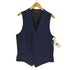 ヨウジヤマモトプールオム Yohji Yamamoto POUR HOMME 25SS INDIGO DYEING COTTON LINEN 7BUTTONS VEST インディゴ染 コットン リネン 7ボタン ベスト メンズ JPN:2