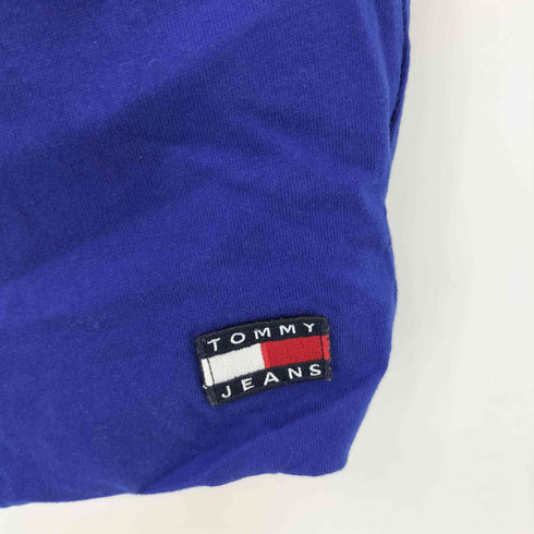 トミージーンズ tommy jeans フロントロゴ刺繍 リバーシブル半袖Tシャツ ハーフスウェットパンツ セットアップ メンズ