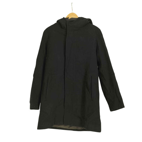 アバハウス ABAHOUSE TASMANIA WOOL BREND 比翼 フーデッドコート メンズ